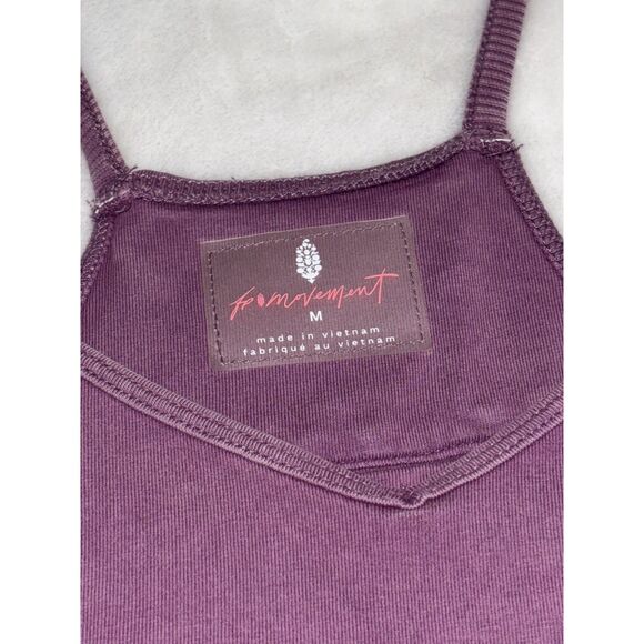 Free People Hot Shot Onesie M Plum Mauve Slouchy Oversized Comfy Jumpsuit - Picture 2 of 6